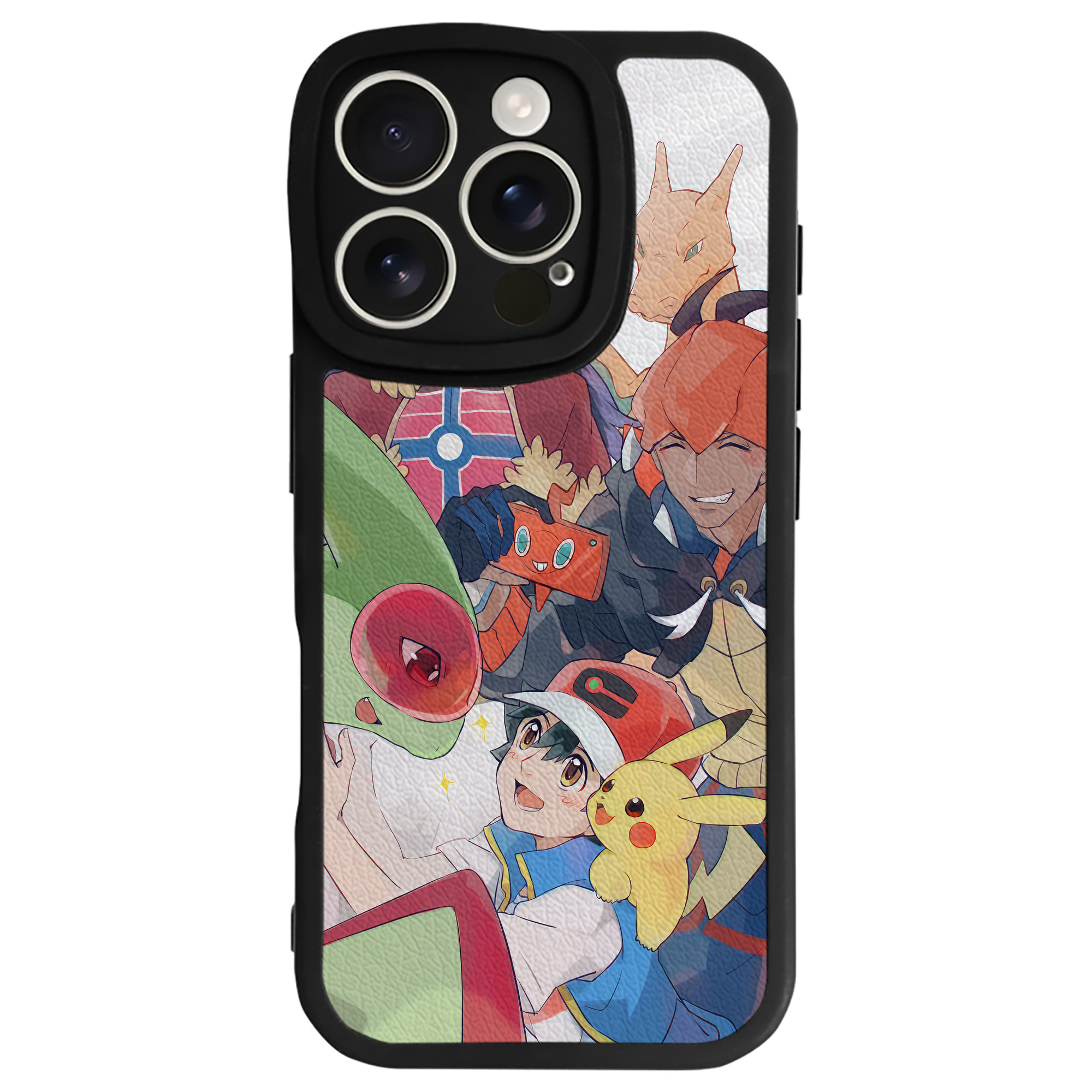 （画像用） ポケットモンスター Pokémon 【iPhone 16シリーズ対応】シリコンスマホケース（レザー調） 材質：シリコン